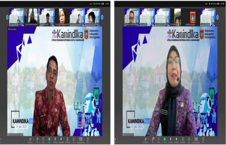 Diskominfo Selenggarakan Literasi Keamanan Informasi Digital Secara Daring